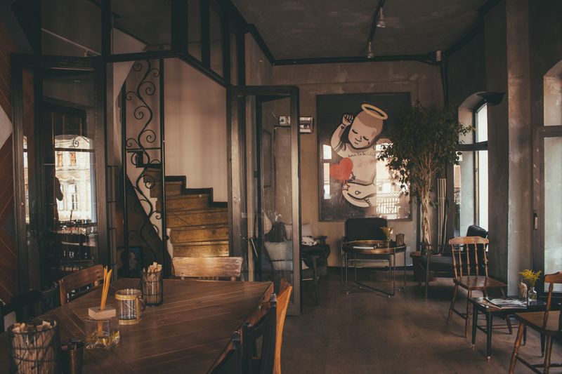 Pizzana restaurant interior showing an elegant dining setup