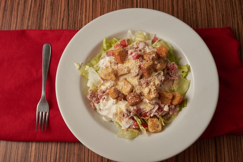Caesar salad with parmesan at Pizzana