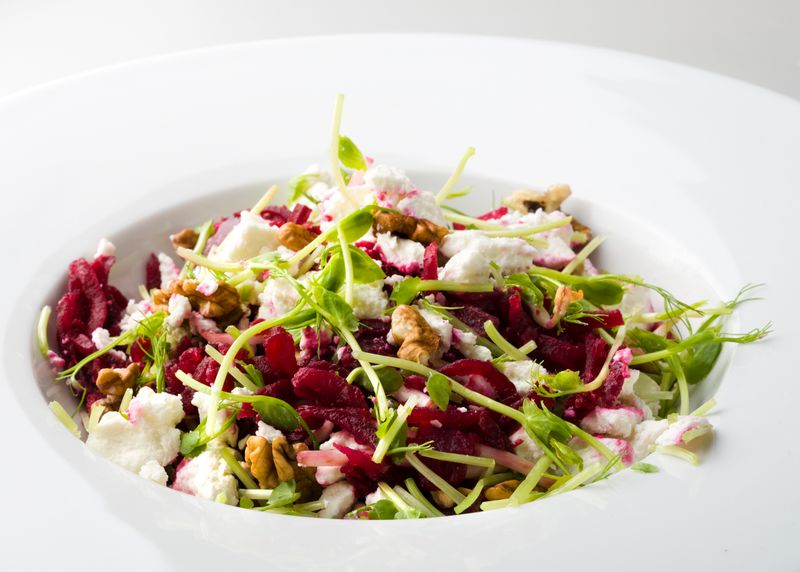 Arugula and pear salad at Pizzana